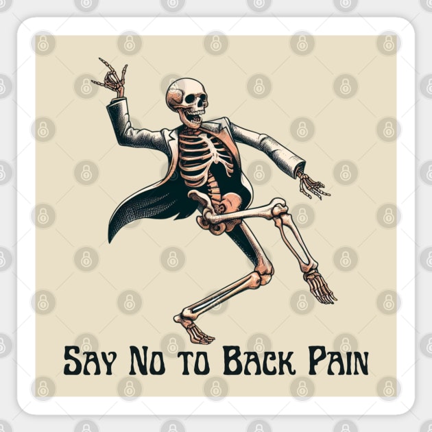 Chiropractor back pain dance Sticker by Japanese Fever